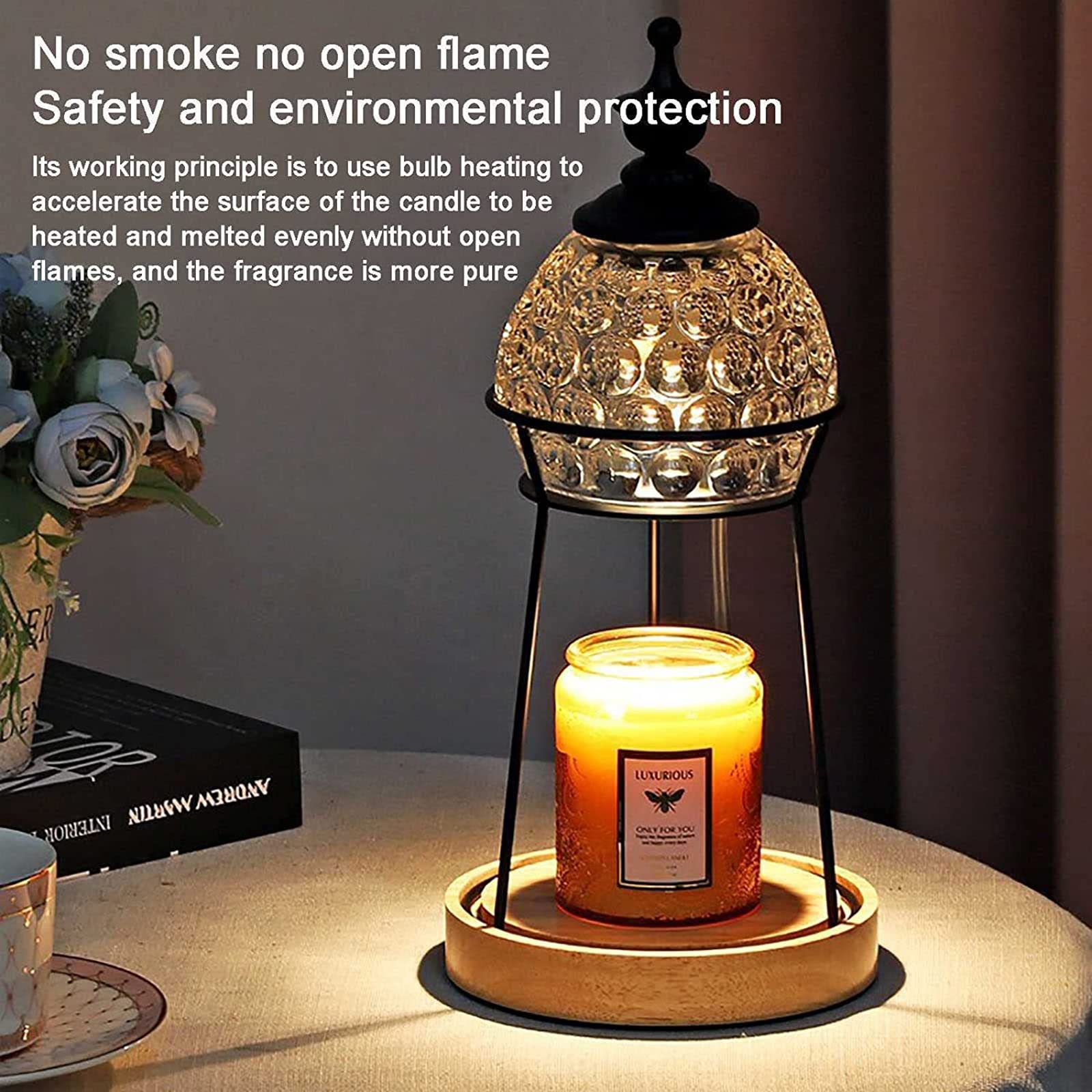 Amazon.co.jp : アロマキャンドルウォーマー 調光可能 キャンドル